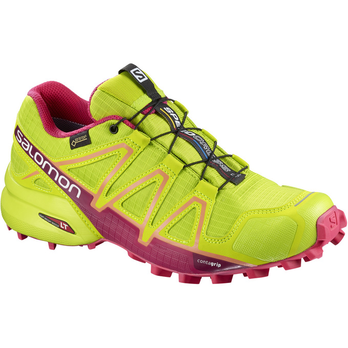 Zapatillas Trail Running Salomon Mujer Amarillo - Salomon Argentina SPEEDCROSS 4 GTX® W ,289367-LXC